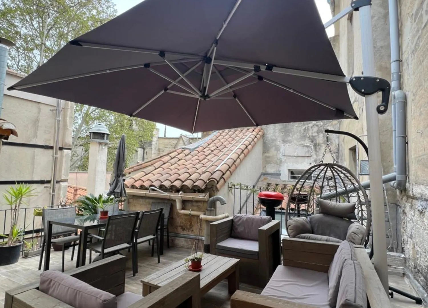 アヴィニョンRenove, Vue Sur Palais Des Papes, Terrasse Et Wifi Troisieme Etageアパートメント フランス